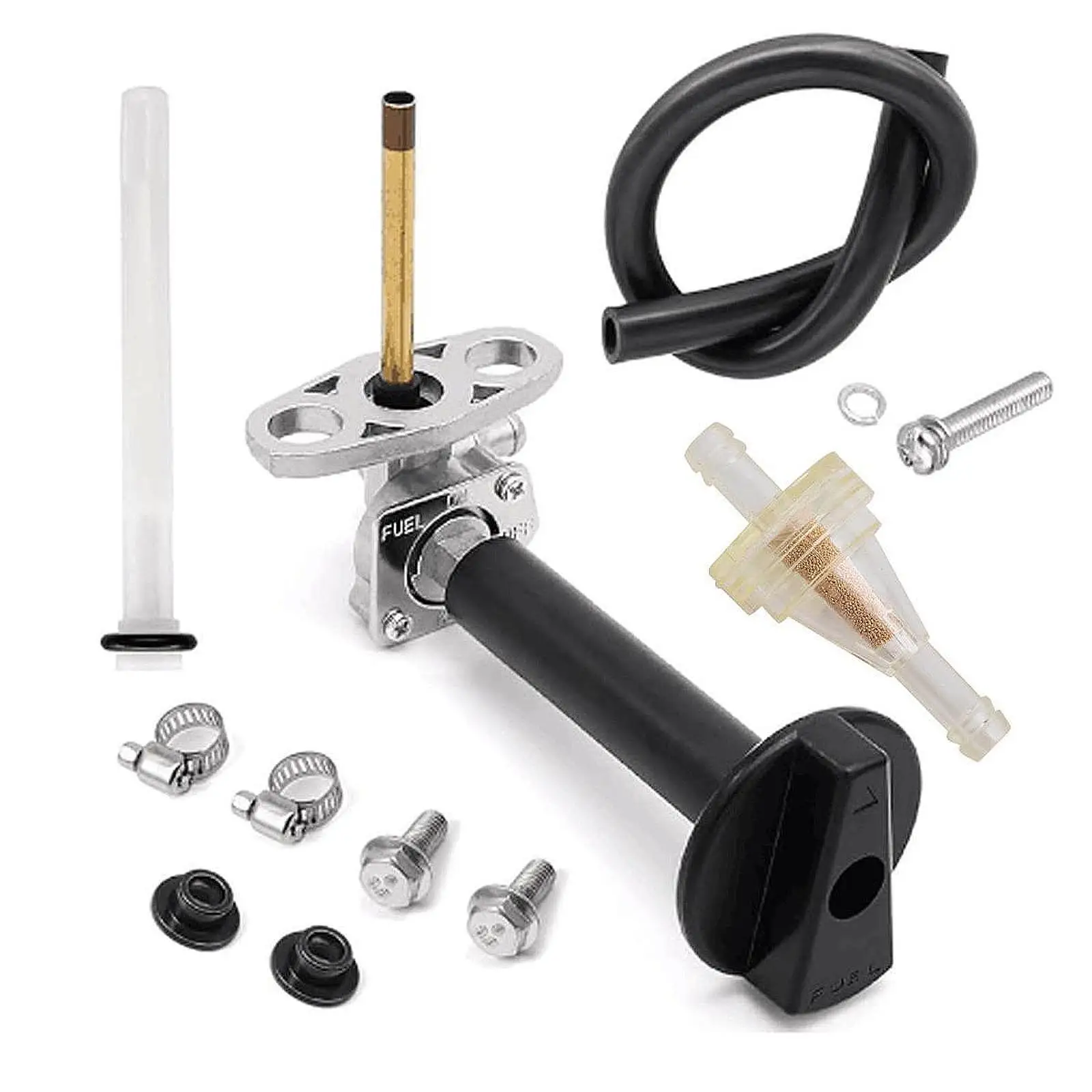 

Gas Petcock Switch Valve for Fuel Tank Set Compact Multifunctional Reusable Stable Portable Lightweight Fuel Petcock Switch Kit