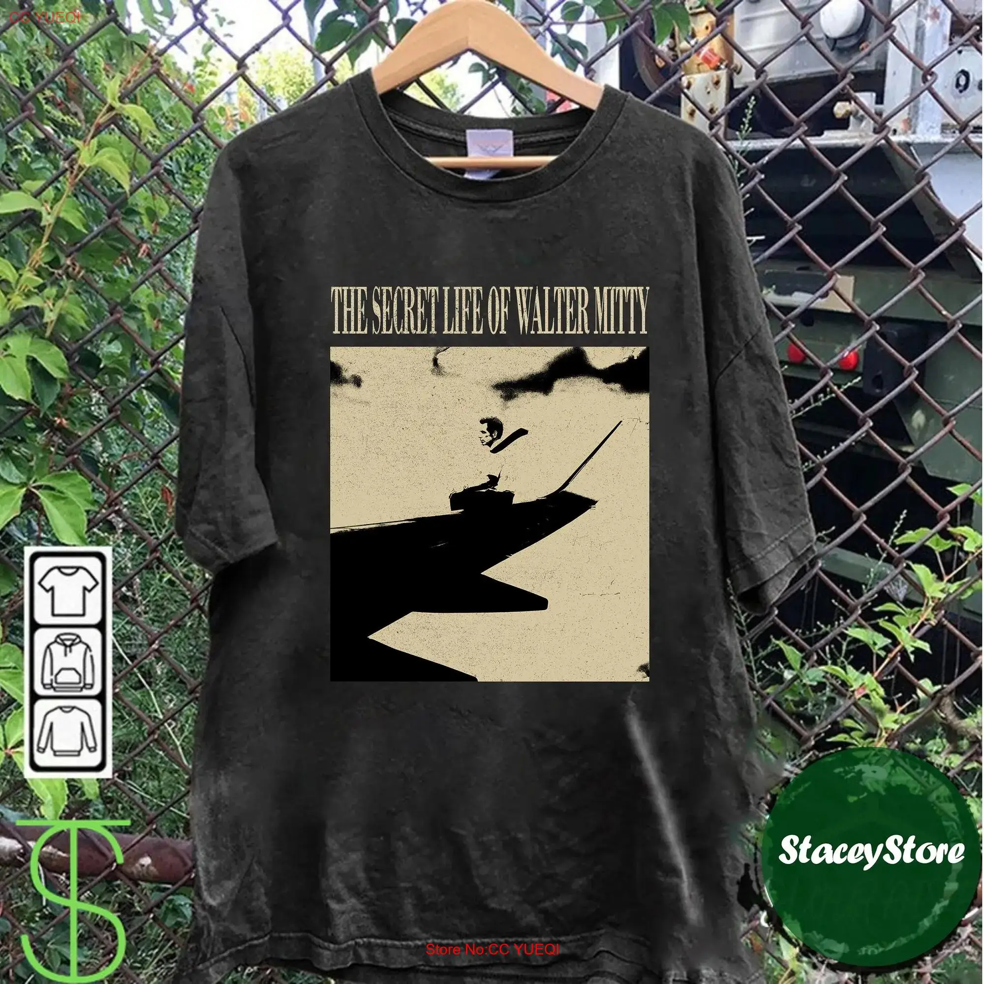 The Secret Life of Walter Mitty T Shirt Vintage Movie Retro Modern Classic Trendy long or short sleeves