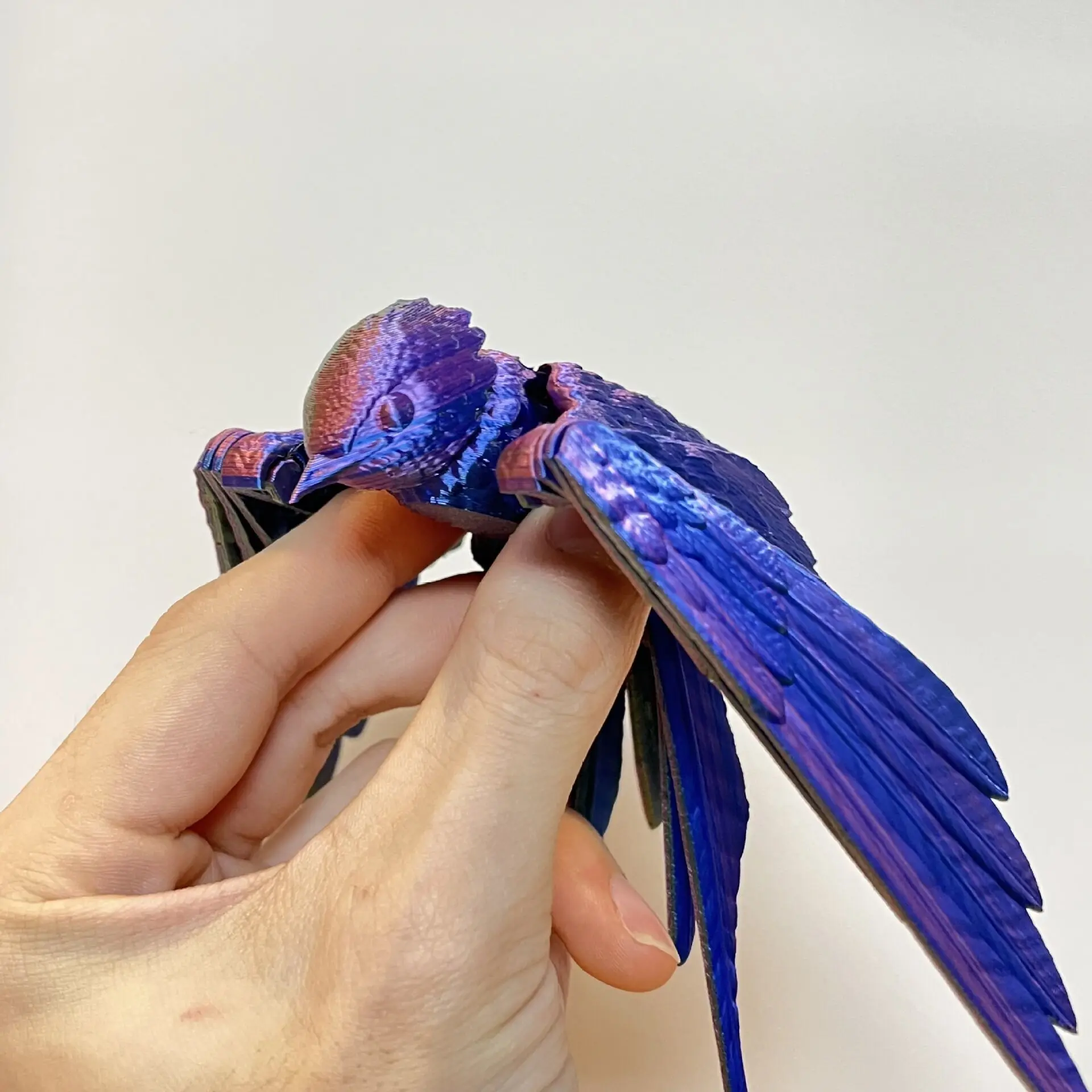 Multi-Jointed Movable Shapeshift animal 3D Printed animal swallow model Lucky home decoration