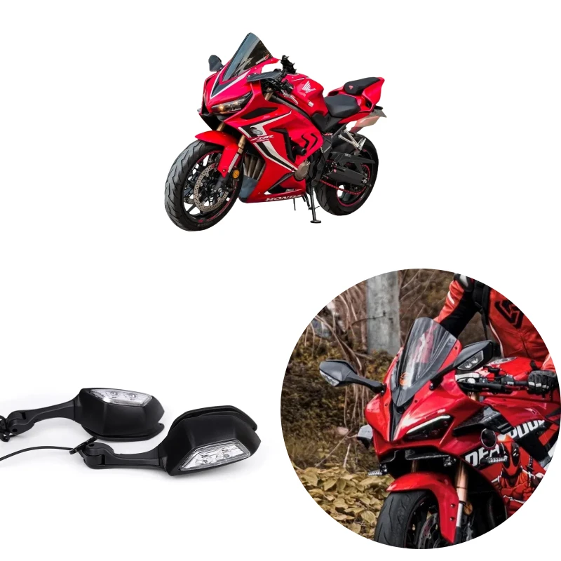 

Motorcycle rearview mirror suitable for Honda CBR 300R 500R 650R F250R 2019-2022 with turn signal LED light