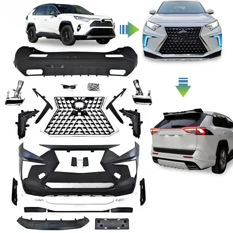

Modified Lexus LX570 Body Kit Front and Rear Bumper for 2020 + RAV4 Body Kit