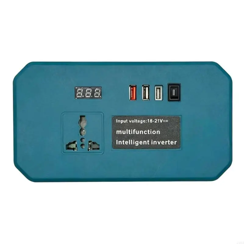  Battery Output Inverters Adapter with Display Window and USB Charging for Device