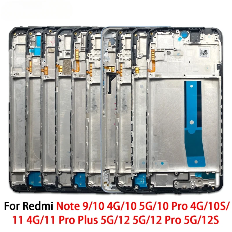 

Middle Frame For Redmi Note 9 10S 10 11 Pro Plus 12S 12 Pro 5G 4G Front Frame Housing Bezel