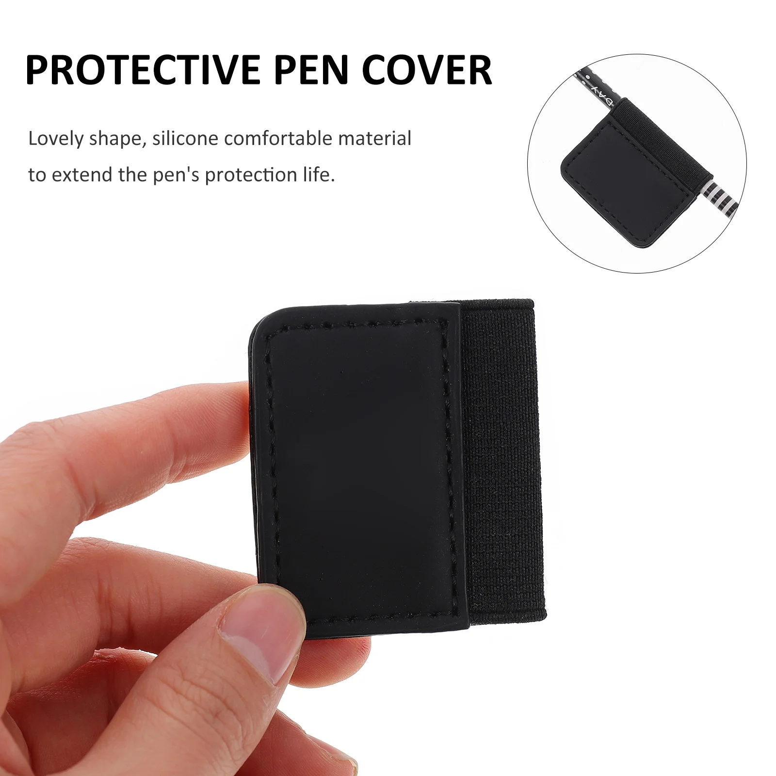 ملصق قلم مضاد للفقدان من البولي يوريثان، غطاء قلم سعة، حامل قلم رصاص، حافظة عصرية بسيطة لقلم اللوحي #3