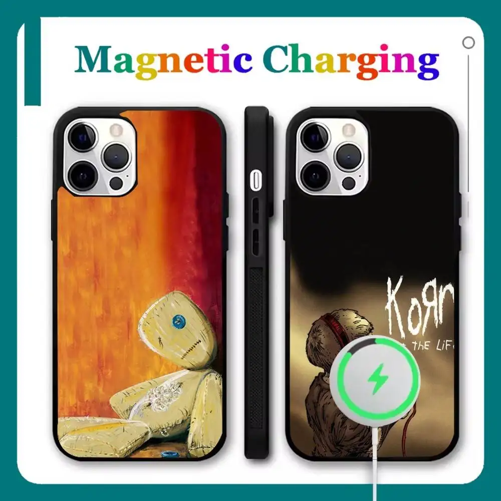 

Чехол для телефона K-Korn Follow The Leader для iPhone 17,16,15,14,13,12,11, Pro, Max, Plus, Mini, Air, SE Magsafe с магнитной беспроводной зарядкой