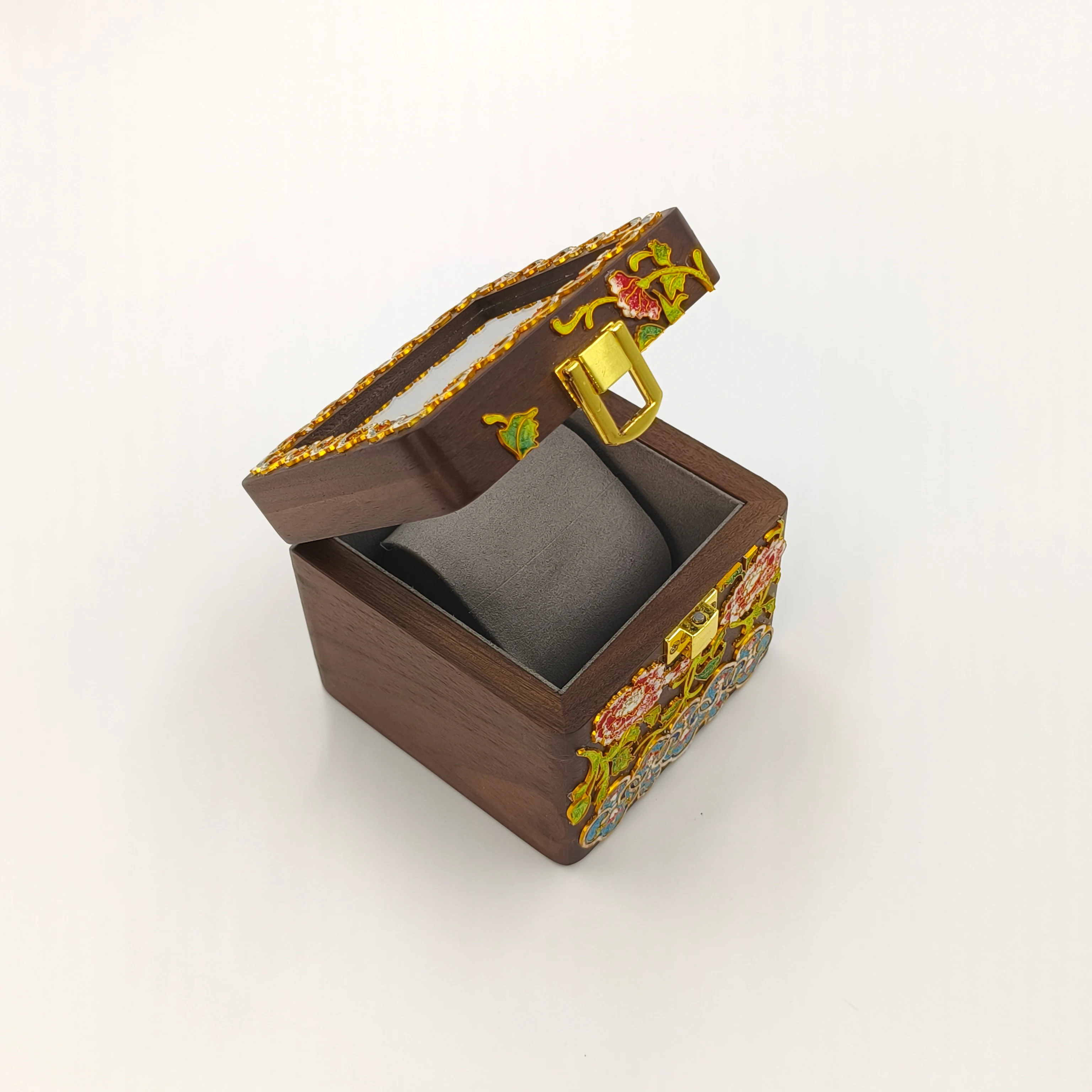 럭셔리 수제 클로이소네 월넛 우드 시계 상자 - 단일  - Luxury Watch Display Case 리뷰 및 가격