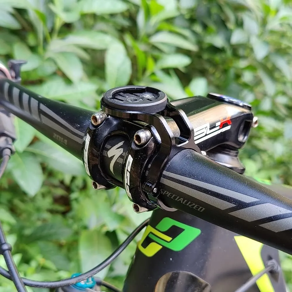 Mountain Bike Mount for Garmin Edge Wahoo Elemnt Bryton Rider Stages Dash Hammerhead Karoo Bike Stem Mount for Handlebar 31.8mm