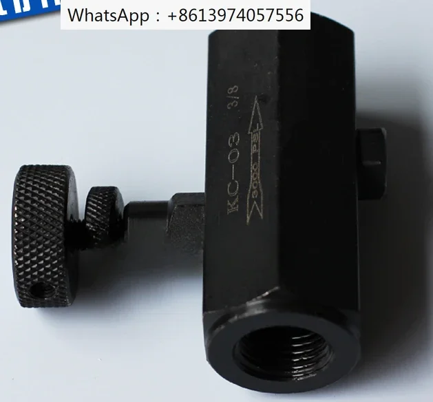 

Hydraulic flow control valve tubular throttle valve one-way throttle valve KC-02 KC-03 KC-04 KC-06