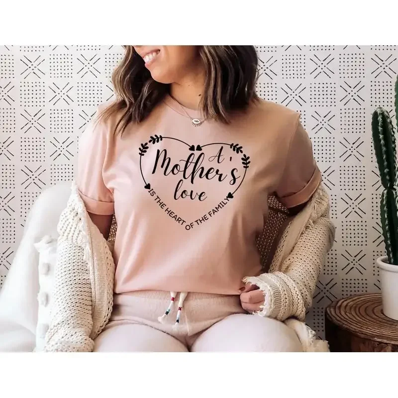 Mom Heart T Shirt Loving Mom'S Love Motherly Hug Top Mama'S Maternal Comfort