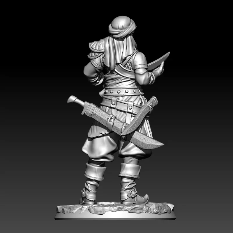 1/18 100mm 1/24 75mm modello in resina Mongolia Warrior Fighter Sculpture figura non verniciata nessun colore RW-1190