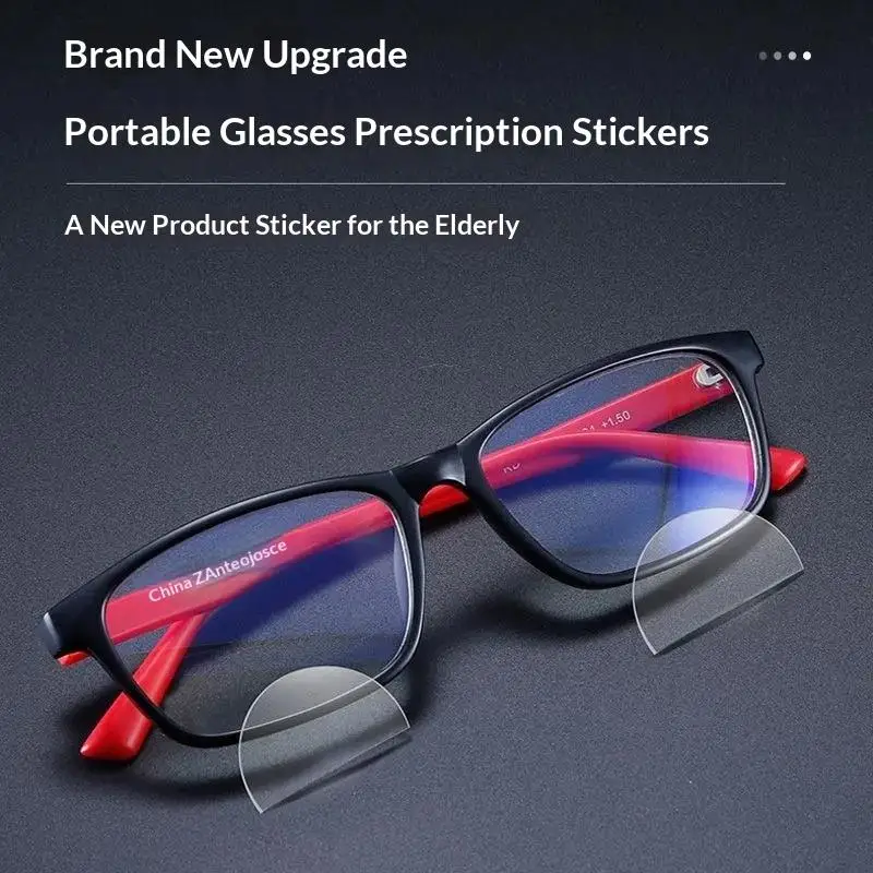 Removable Liquid Silicone Bifocal Reading Stick On Magnifier Lenses Portable For Eyeglasses At Home Or Office