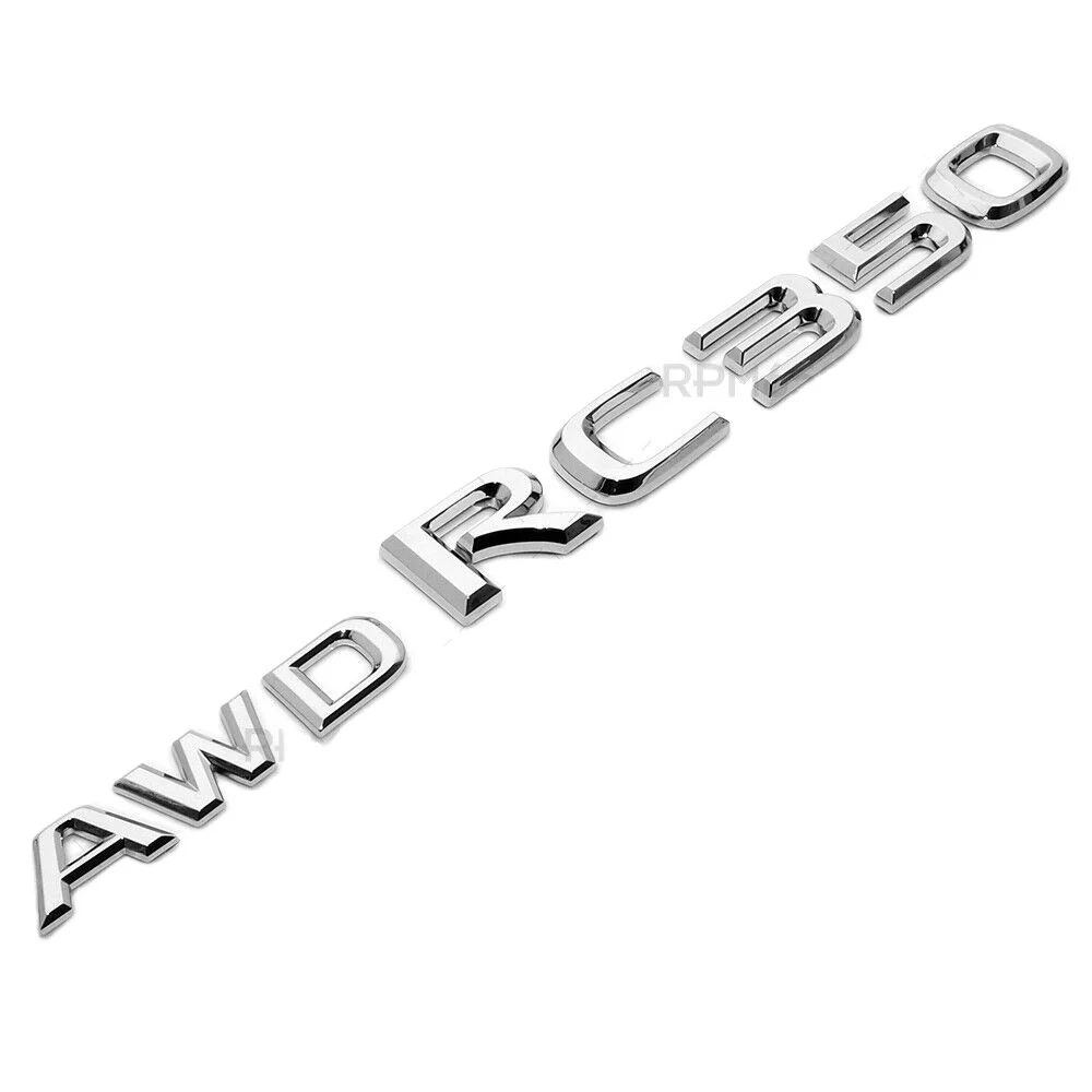 Lexus Trunk OEM Chrome AWD RC 350 Letter Logo Badge Emblem Car Replace F-Sport