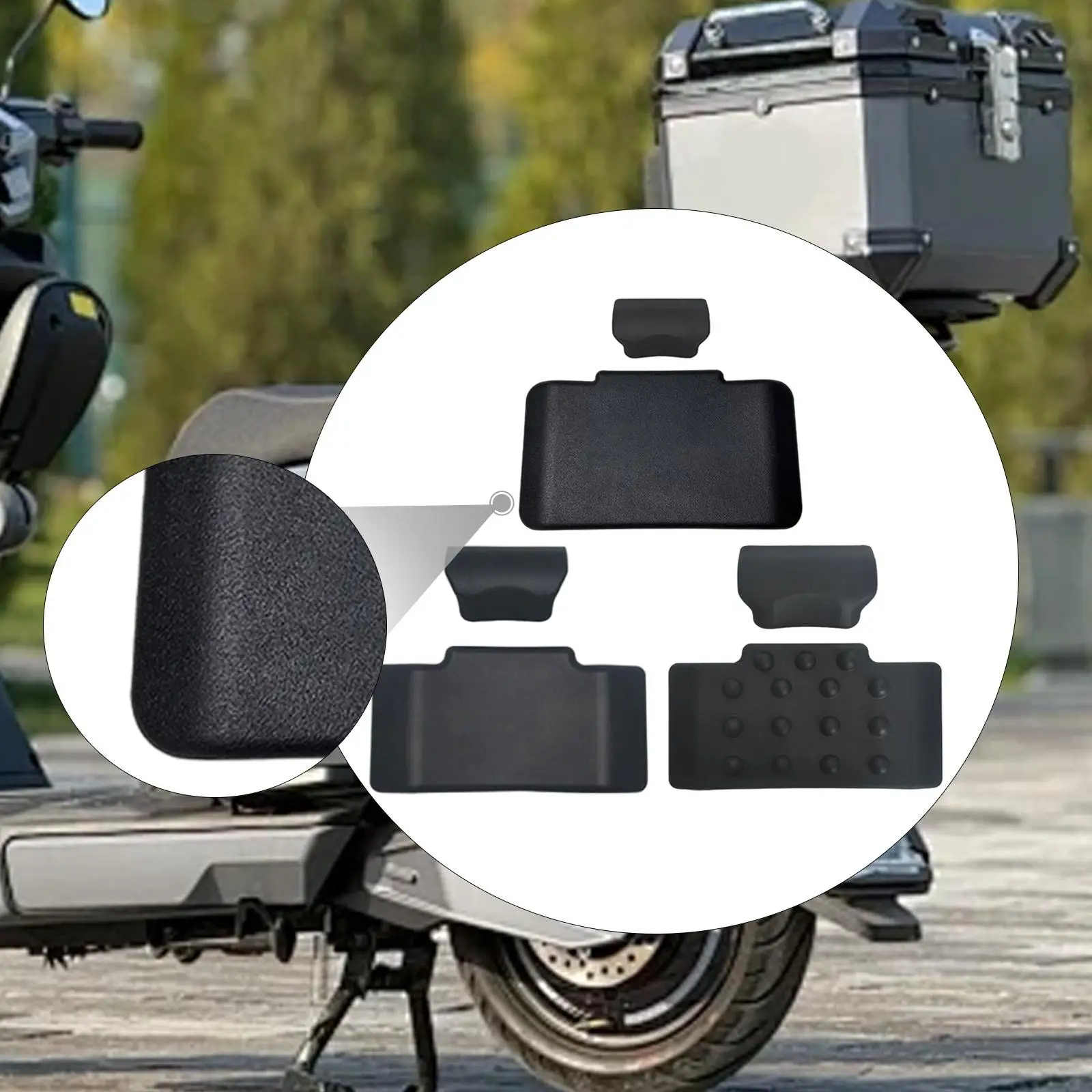 Motorcycle Trunk Backrest,Passenger Backrests Back Pad,Soft,PU,Shockproof,Rear Top Luggage Case Box Cushion Pad,for Travel Motorcycle Trunk Backrest,Passenger Backrests Back Pad,Soft,PU,Shockproof,Rear Top Luggage Case Box Cushion Pad,for Travel