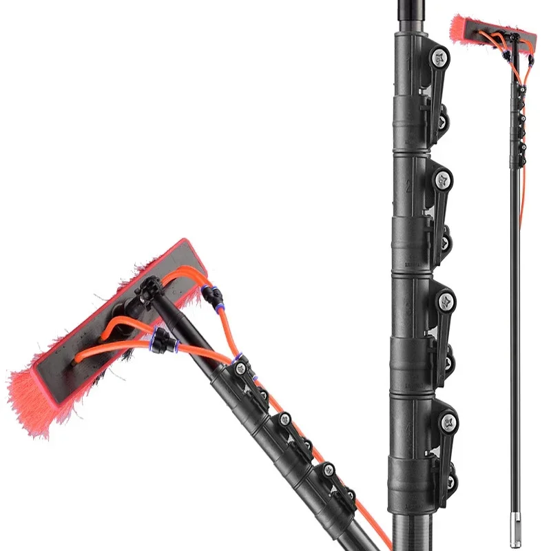 High Altitude Telescopic Cleaning Tool Low Pressure Retractable Glass Exterior Wall Cleaner for Cleaning
