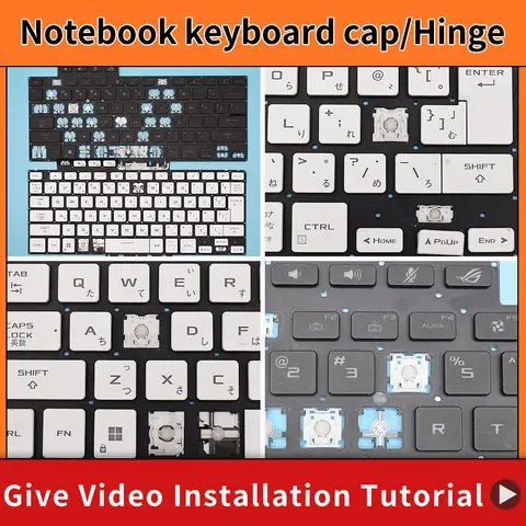 Replacement Keycap Key Hinge For ASUS ROG Zephyrus G16 (2024) GA605 GA605WV G14 GA403U Laptop Keyboard KEY & Clips