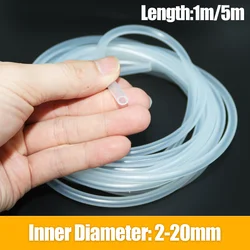 Tubo de manguera de silicona suave transparente de calidad alimentaria 4 5 6 7 8 9 10 11 12 14 16 no tóxico para bomba acuario grifo de cocina jardín
