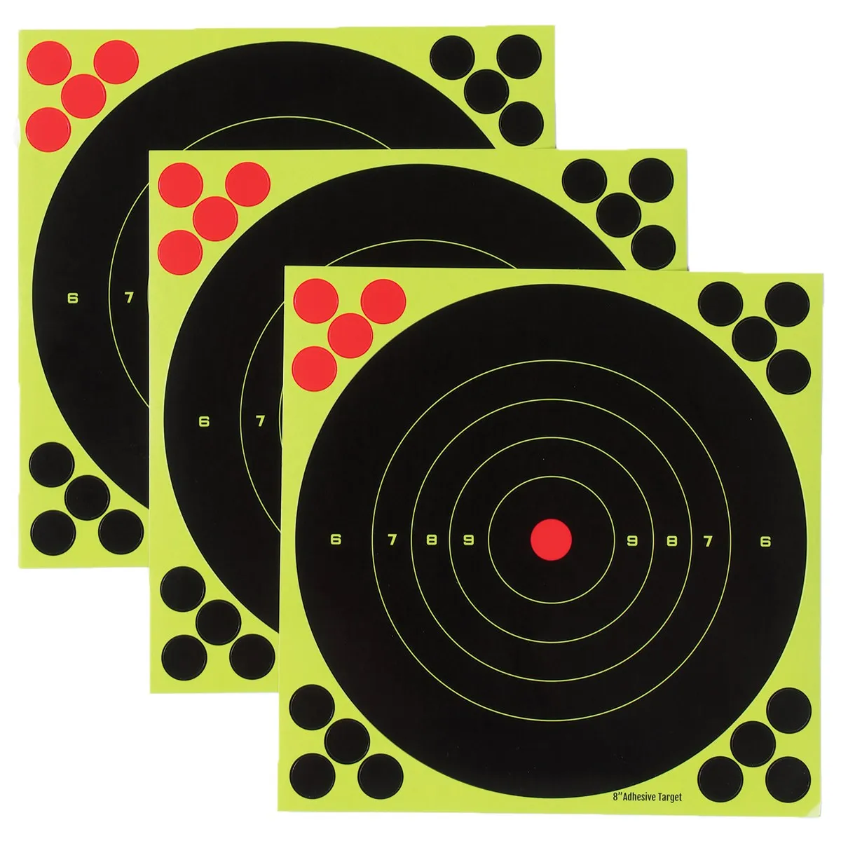 10pcs Shooting Targets Rectangle Round Target Pasters Self Adhesive Stickers Shooting Hunting Target Dots Sticker Kids Toys