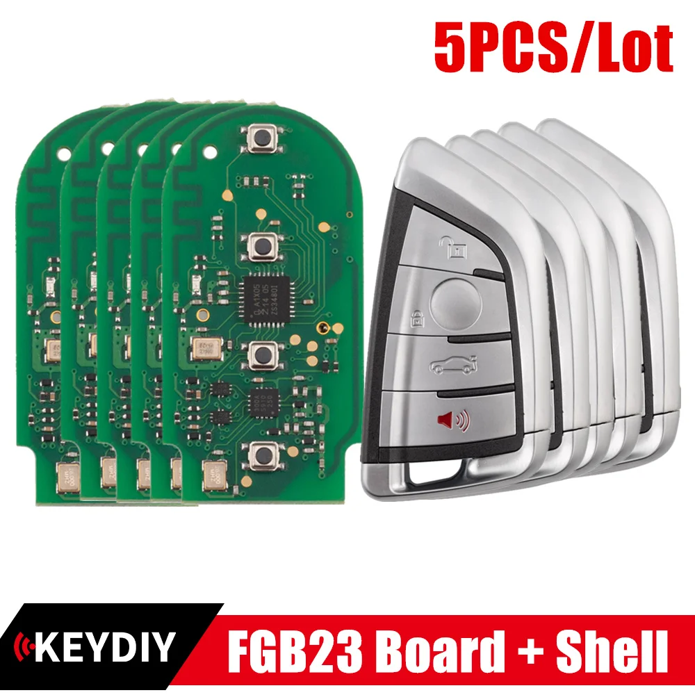 5PCS/Lot KEYDIY KD FGB23 Board with Shell Used for BMW FEM, BDC, CAS4, CAS4+, G Key Generation for ZB Keys