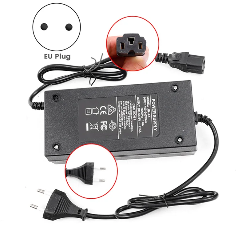 

Power Adapter for Kugoo M4 Electric Scooter 48V Charging Adapter Parts Power Charger(EU Plug)