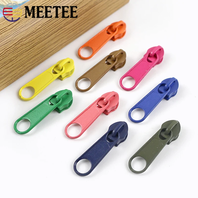 

30/50/100Pcs 3# 5# Rainbow Nylon Zippers Puller Bag Luggage Replace Zipper Slider Clothes Shoes Zips Head Hardware Accessories