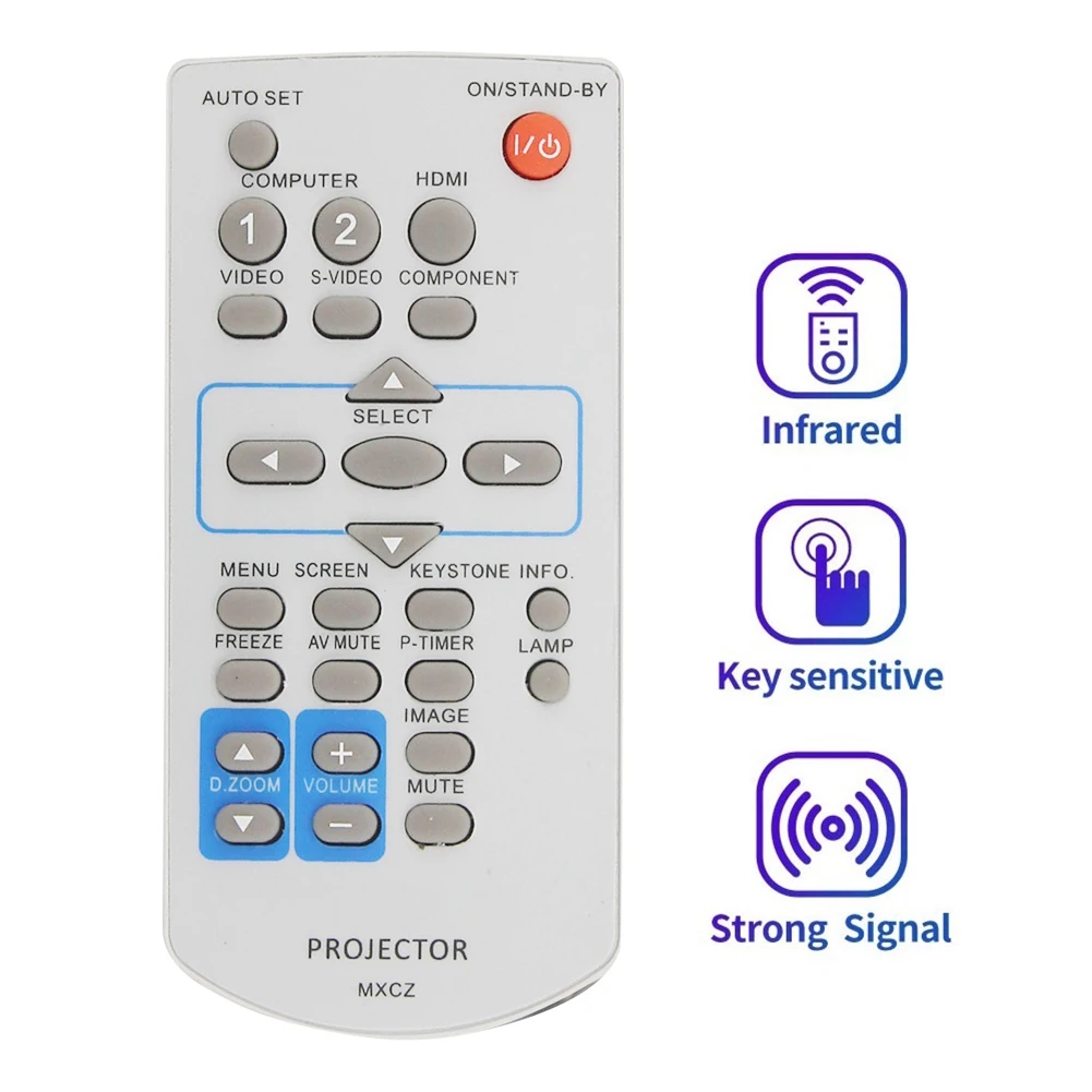 Substituição controle remoto mxcz para projetor panasonic pt-vw330u pt-vx400u pt-vw330e