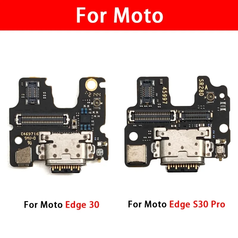 For Motorola Moto Edge 20 30 Fusion S30 Pro Lite USB Charging Port Mic Microphone Dock Connector Board Flex Cable