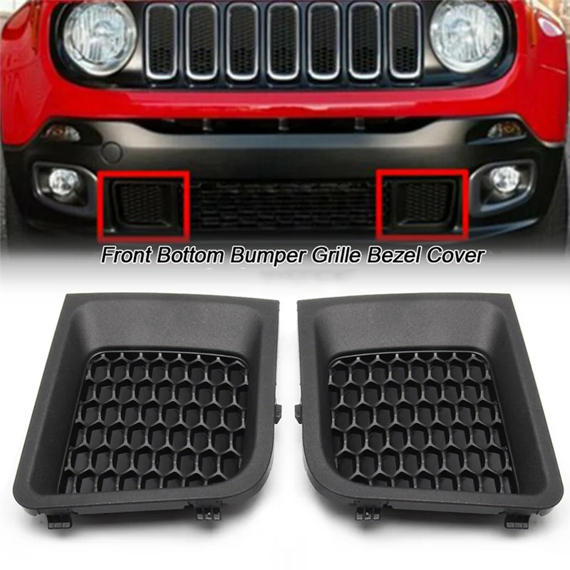 

A70R-Front Bumper Lower Grille Bezel Cover Front Bumper Lower Grille Front Bumper Lower Grille For Jeep