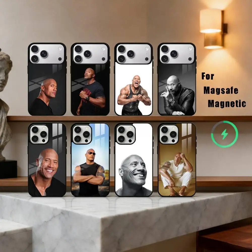 

D-Dwayne Powerful J-Johnson Phone Case For iPhone17,16,15,14,13,12,11 Plus,Pro Max Magnetic For Magsafe Wireless Charging