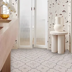 Self Adhesive Vinyl Floor Tiles, 6 Tiles-30*30cm, Mosaic Slate Pattern - Peel & Stick, DIY Flooring for Kitchen, Dining Room