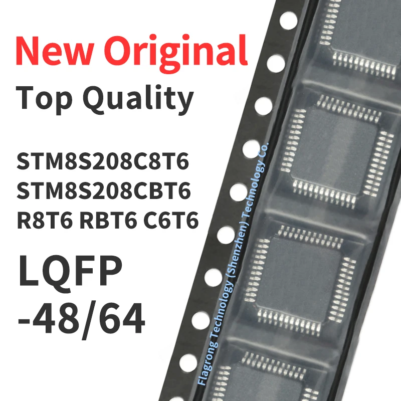 1 Piece STM8S208C8T6 STM8S208CBT6 STM8S208R8T6 STM8S208RBT6 STM8S208C6T6 LQFP-48 LQFP-64 Chip IC New Original