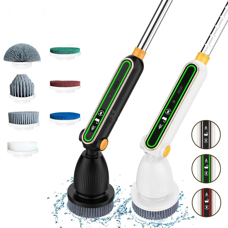 

New Electric Cleaning Brush Multifunctional Household Wireless Rotatable Cleaning Brush For Bathroom Kitchen Windows Toilet