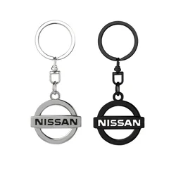 3D Metal Car Badge Keychain Pendant Key Rings Key Holder For Nissan Nismo Tiida Teana GTR 350Z 370Z 240SX Juke Note Versa Almera