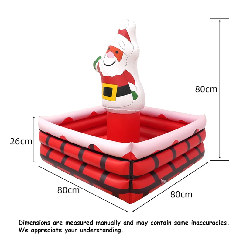 PVC Aufblasbarer Eiskübel Weihnachtsdekoration Weihnachtsmann Lebensmittel- und Getränkekühler für Festivals, Hauspartys, Outdoor-Pool, Strand, Eisbehälter – Detail 2