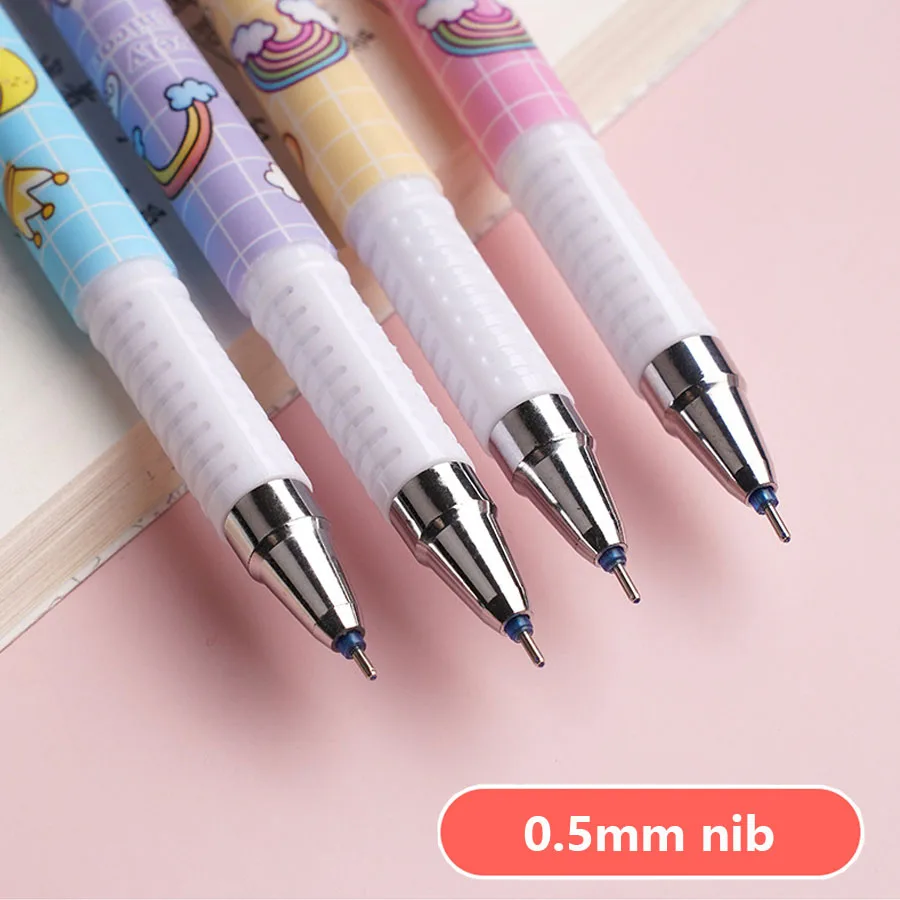 4Pcs Kawaii Little Bear Series Erasable Gel Pen Astronauts, Pandas, Unicorns, Rabbit Students Write Fluently Office Accessories