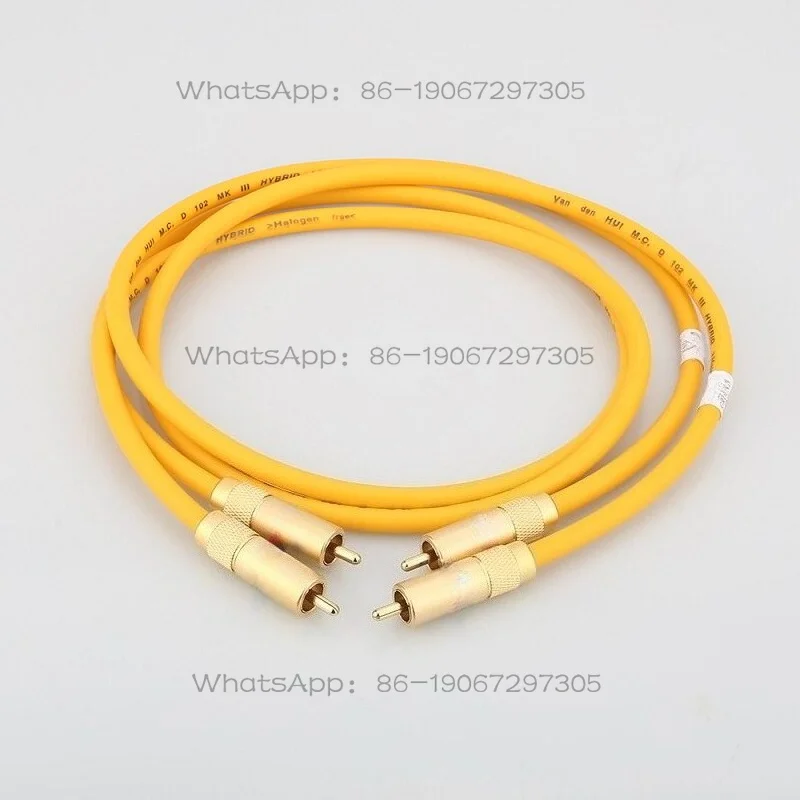 D102MKIII Silver-plated RCA Signal Cable CD Power Amplifier Two Pairs of Two Double Lotus Head Audio Cable