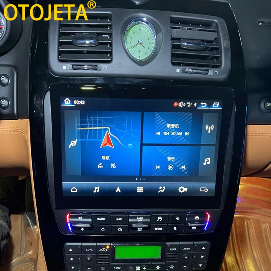

10,26-дюймовый экран Android 13 для Maserati Quattroporte 2004-2012, стерео Carplay, автомобильный радиоприемник, мультимедийный плеер, Auto Navi 4G, Wi-Fi DSP