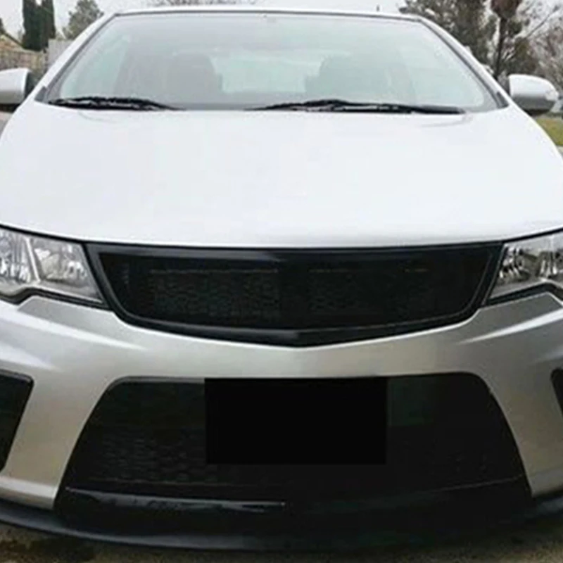 For KIA Forte 5 Koup 2010--2013 Year  Racing Grille Grill Body Kit Accessories FRP Matte Black