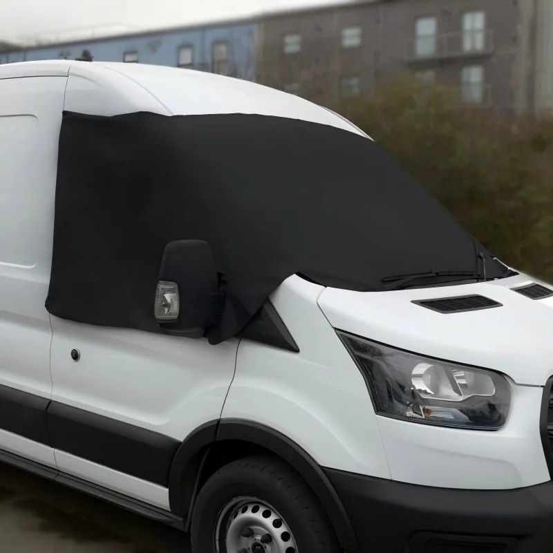For Ford Transit Van Mk8/Mk9 2014-Onwards Deluxe Screen Wrap Cover Windshield Sunshades Van Windscreen Cover Frost Ice Shield