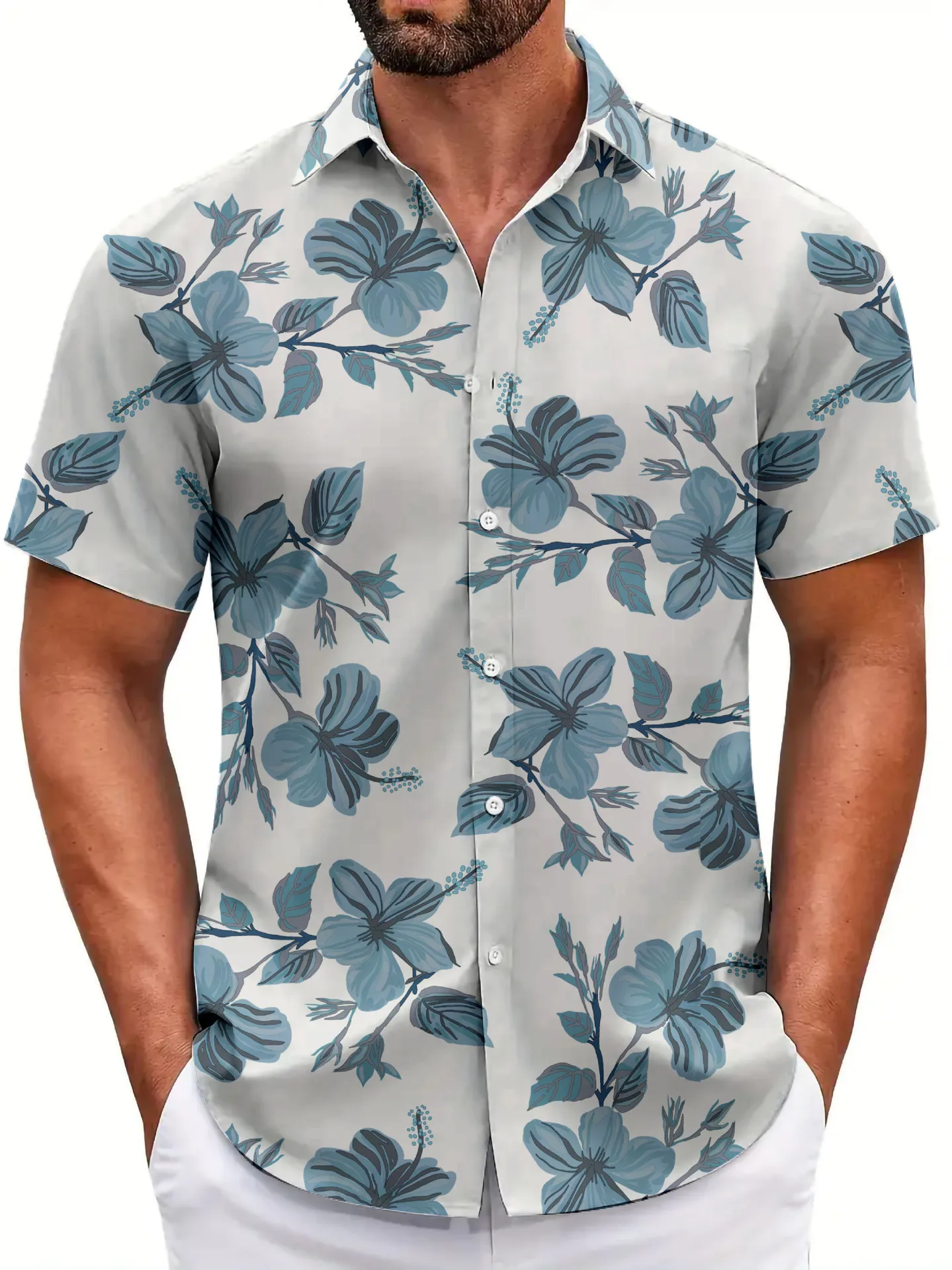 

Men's Natural Painting Abstract Painting 3D Printing Shirt Men's Lapel Short Sleeve Beach Casual Thin Breathable Outdoor Vacatio