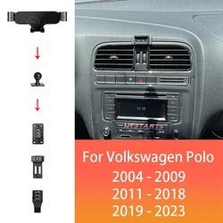 Car Phone Holder GPS Navigation For Volkswagen POLO 9J1 C31 2004-2023 Adjustable Rotating Phone Holder Base Interior Accessories