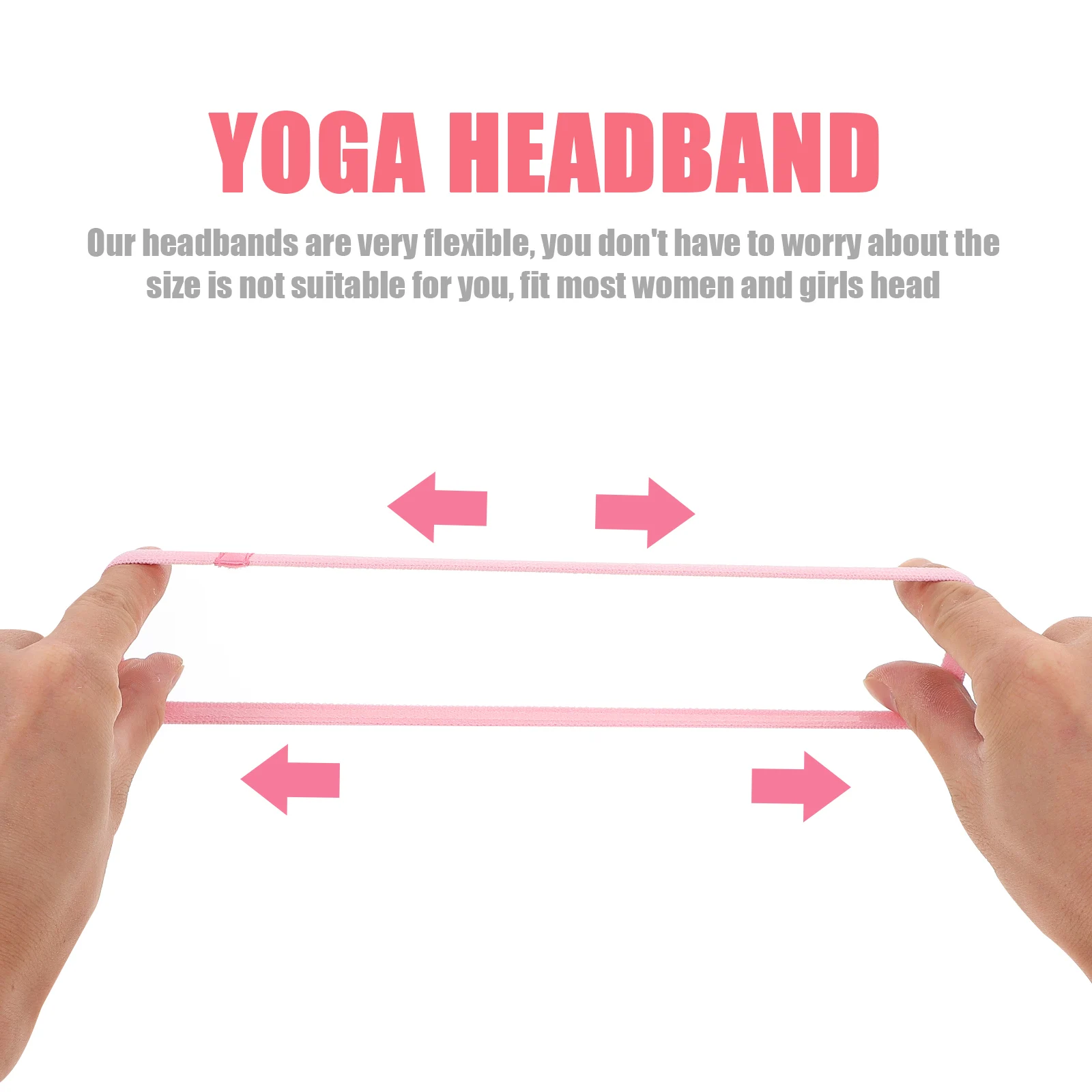 

4Pcs Elastic Woven Anti-Slip Sweat Absorbent Headbands for Sports Yoga Running Exercise Hair Bands Exercise Headband