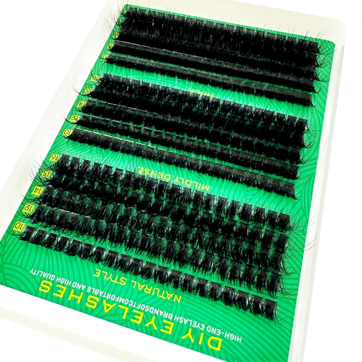 15 Reihen Bundles Wimpernverlängerung Natürliches Volumen 60/80D/100D Cluster Falsche Wimpern 5D Flauschige Einzelwimpern Make-up Cilios