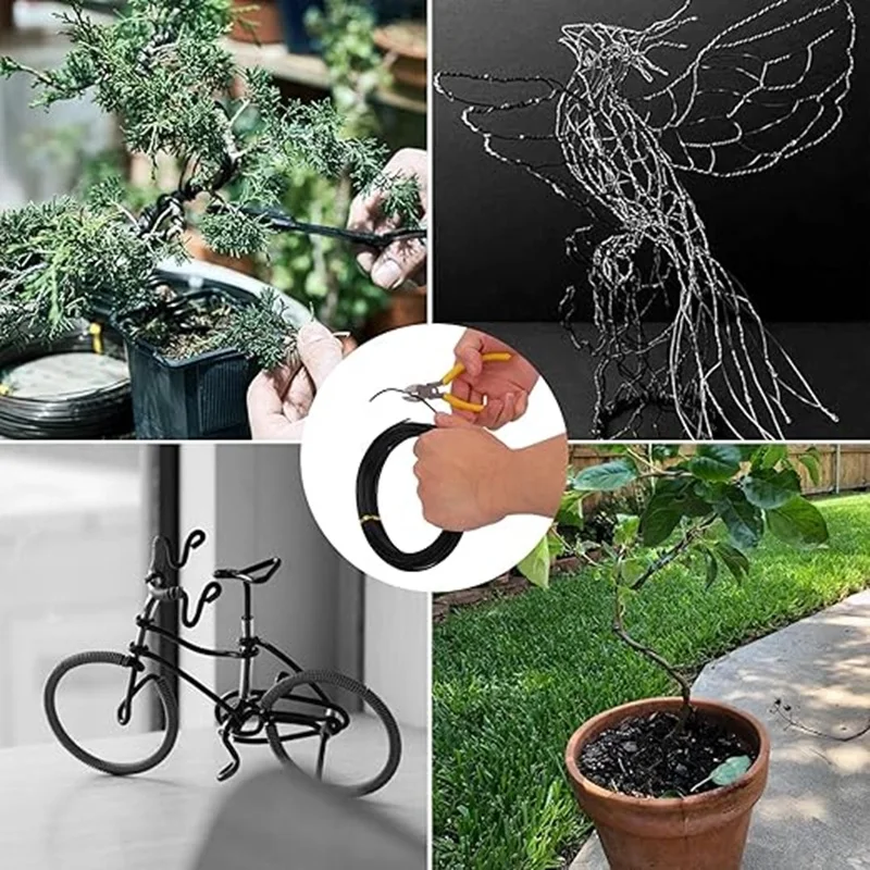 Soft Aluminum Training Wire for Bonsai Tree DIY Shaping Garden Landscape Plant Modeling Metal Craft Floral Wire