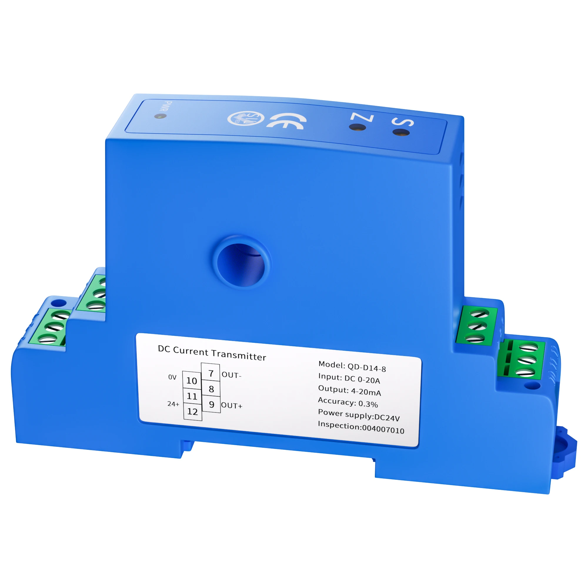 Bild 6: 10A 20A 30A 50A 100A 500A 4-20mA 0-5V RS485 Stromsensor Wandler 22mm 12mm DIN-Schiene Stromsender Sensor