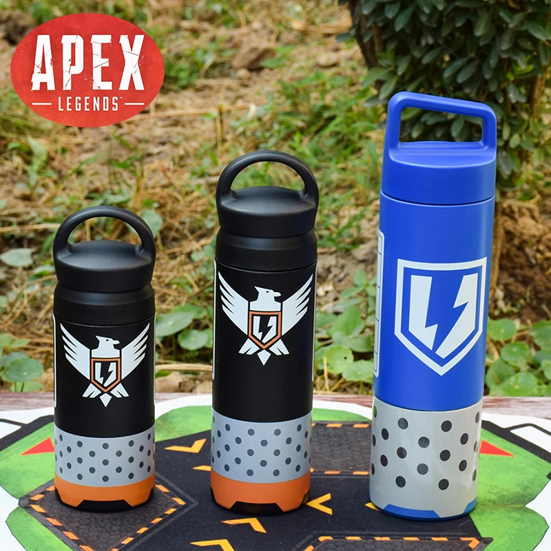 New Apex Legends Phoenix Kit Shield Battery Stainless Steel Water Bottle Keeps Liquids Hot Or Cold Thermos Mug Boy Birthday Gift