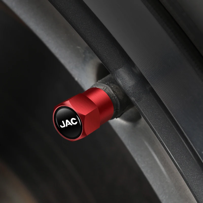 4pcs Car Wheel Tyre Valve Stem Caps Dust Accessories For JAC Refine J3 J4 J7 JS3 JS4 KR1 S2 S3 S4 S5 S7 Vapour T8