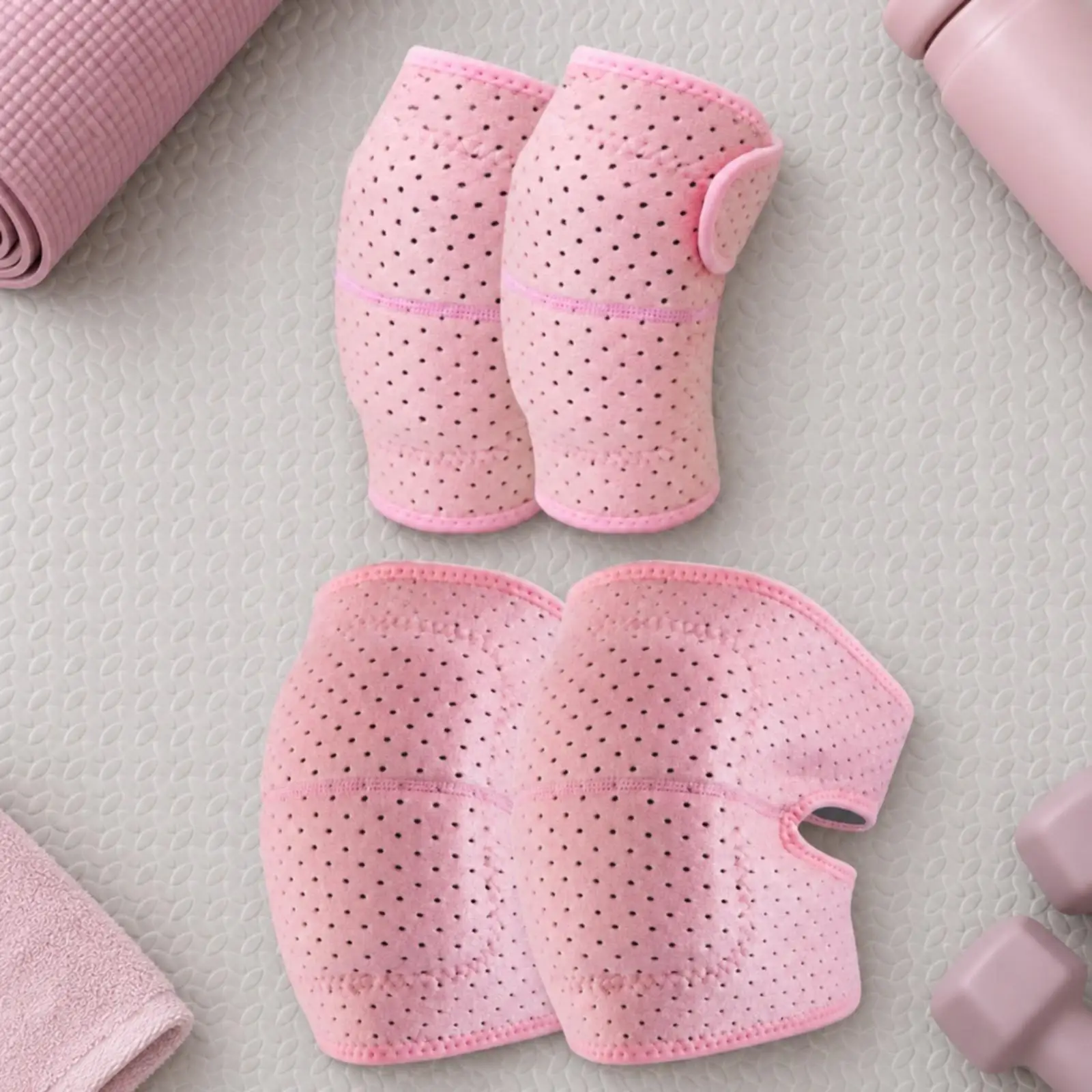 Padded Knee Support for Dance Stretching Skating with Perforated Ventilation and Flexible Joint Opening