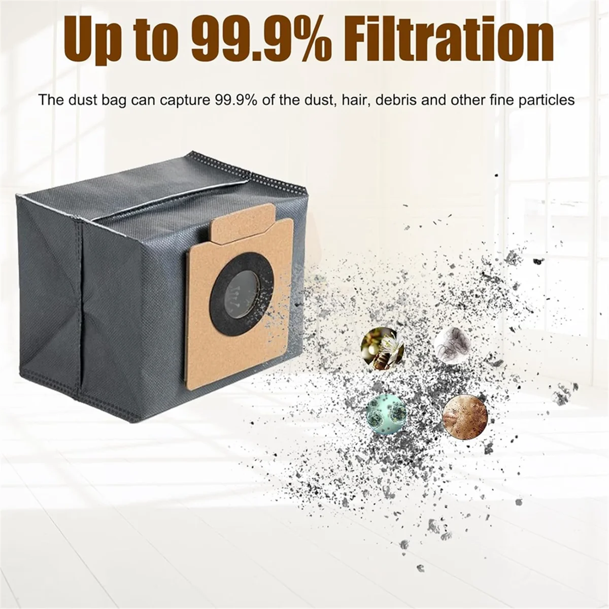 หุ่นยนต์ดูดฝุ่นสำหรับ X8 eufy สะอาด Pro X10 Pro OMNI อะไหล่เปลี่ยนถุงหูรูดทำความสะอาดบ้าน12ชิ้น