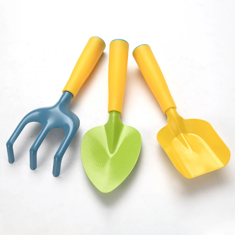 

3pcs Gardening Tools Beach Toys PP Material Kids Sand Shovel Fun Outdoor Activities Children Playset Promote