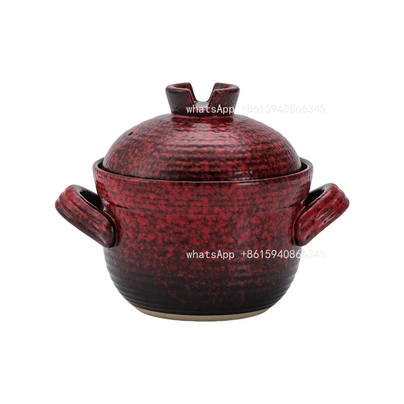 High Temperature Resistant Ceramic Stew Pot Soup Pot, Dry Burning Resistant Non-Cracking Cookware for Home